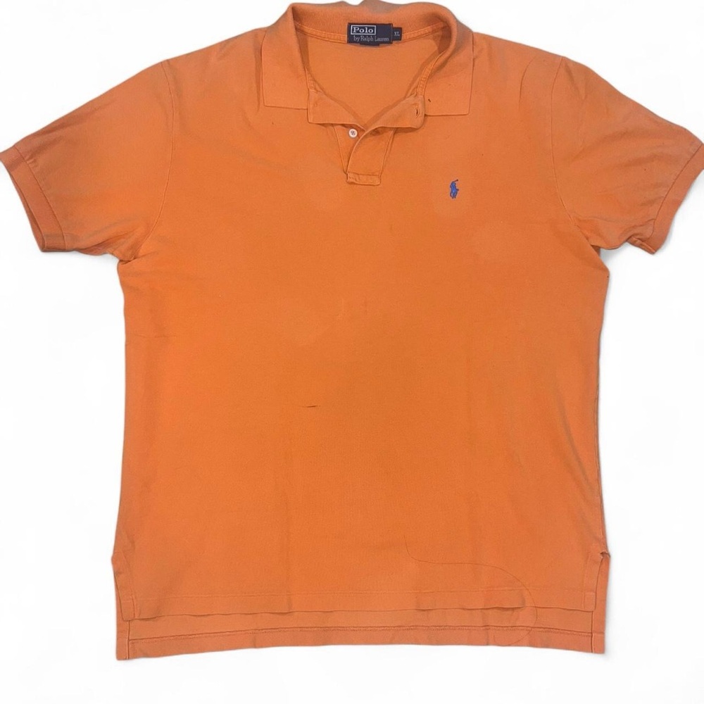 Ralph Lauren Orange Polo Shirt Classic Piqué